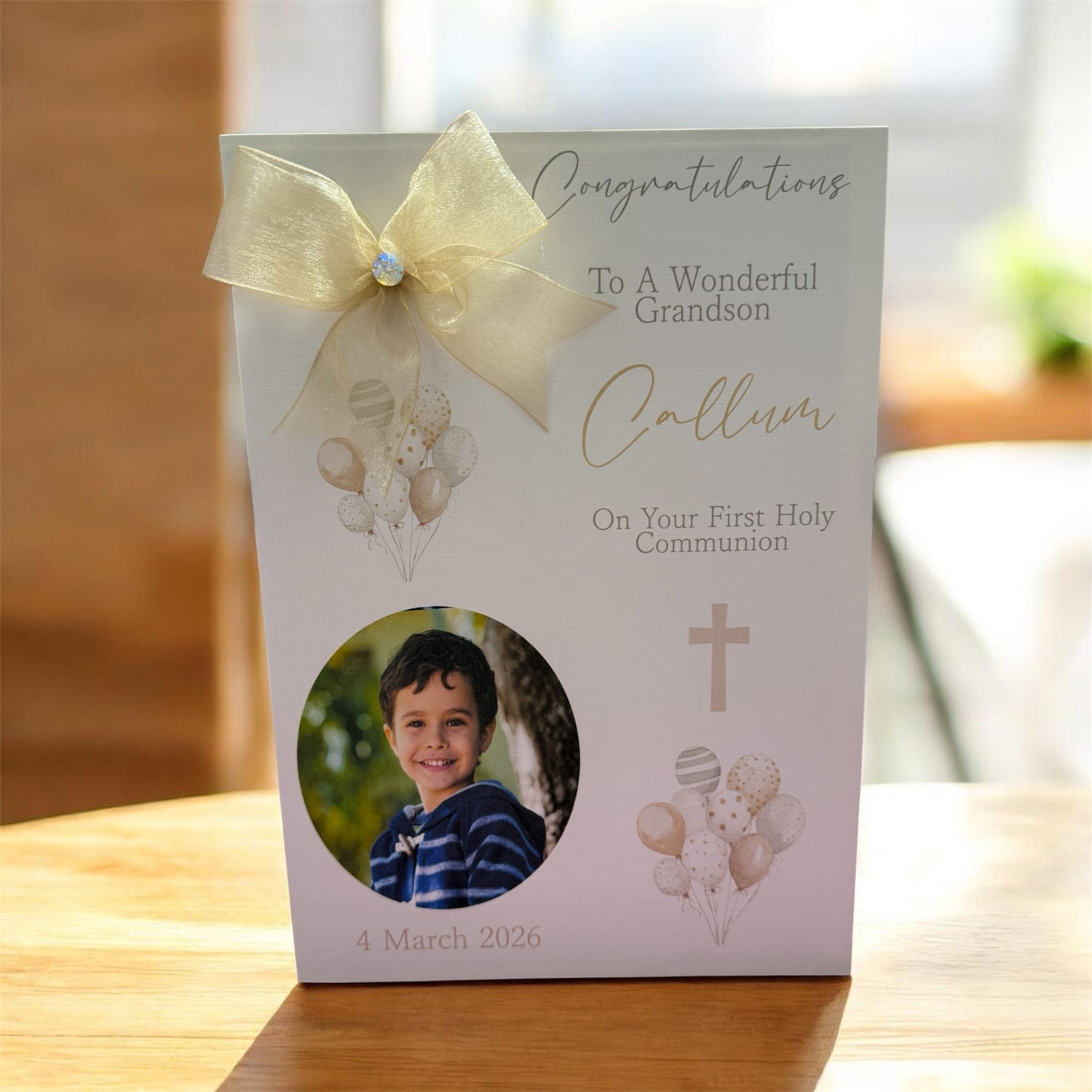 Personalised First Holy Communion Day Card