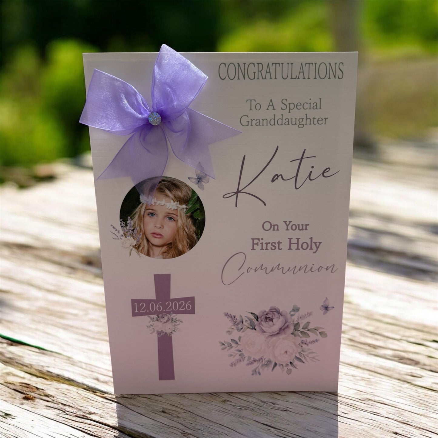 Personalised First Holy Communion Day Card