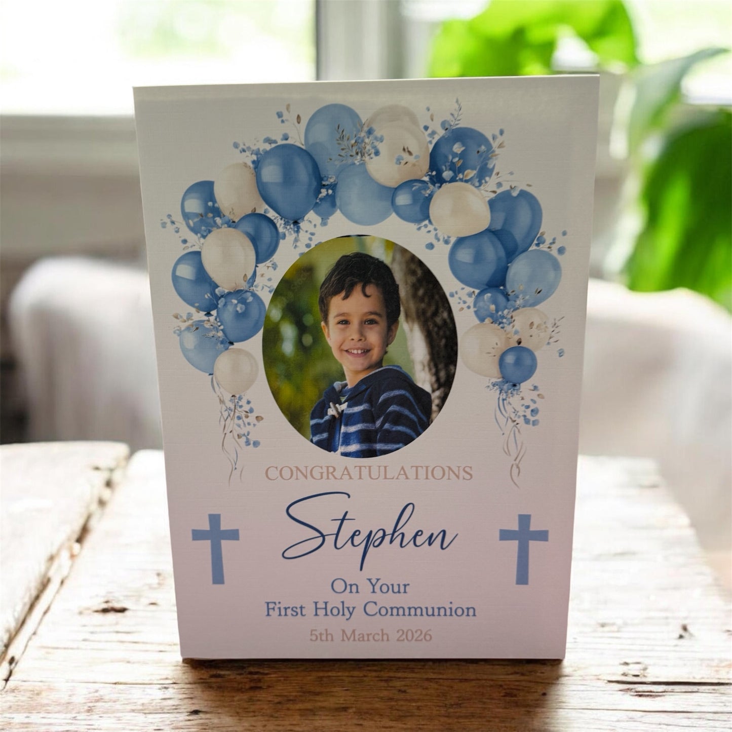 Personalised First Holy Communion Day Card