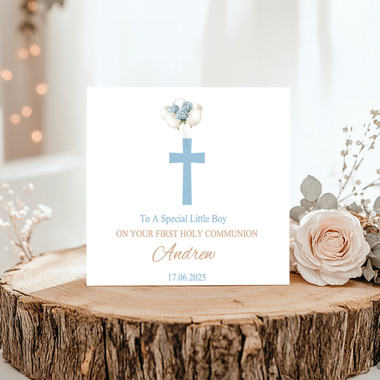 Personalised First Holy Communion Day Card