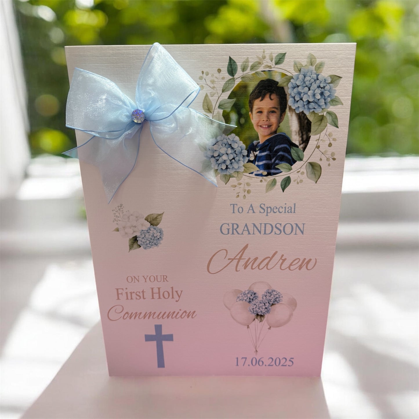 Personalised First Holy Communion Day Card