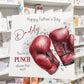 Happy Father’s Day Card Red Boxing Gloves - You're A Punch Above The Rest