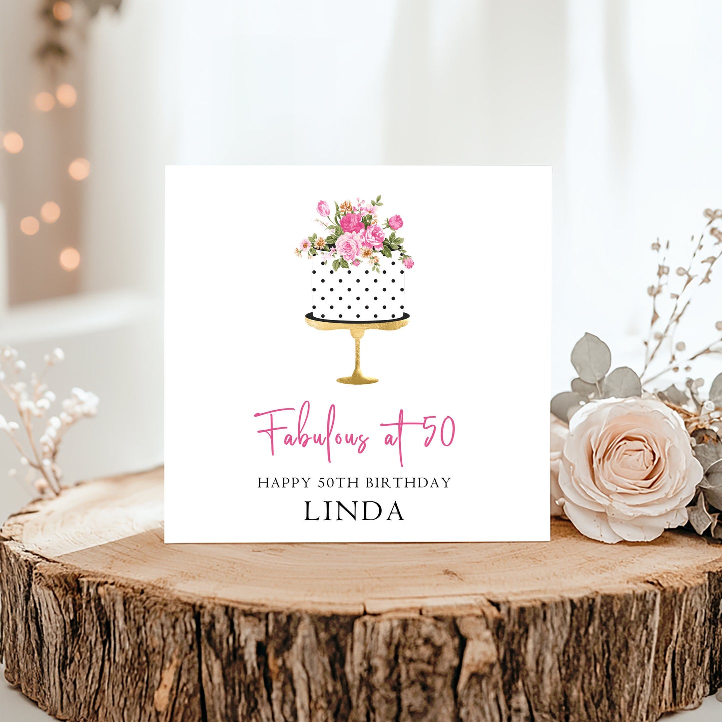 Personalised Birthday Card For Her
