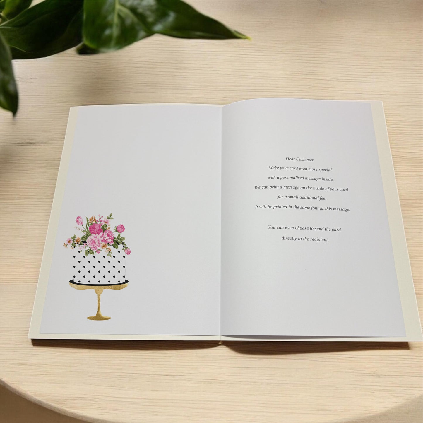 Personalised Luxury Birthday Cake Card Finished with Sparkle