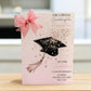 Personalised A4 Graduation Card with Organza Bow & Sparkle
