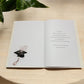 Personalised A4 Graduation Card with Organza Bow & Sparkle