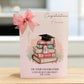 Personalised A4 Graduation Card with Organza Bow & Sparkle