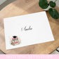 Personalised A4 Graduation Card with Organza Bow & Sparkle