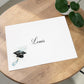 Personalised A4 Graduation Card with Organza Bow & Sparkle