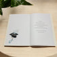 Personalised A4 Graduation Card with Organza Bow & Sparkle