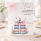 Congratulations Graduation Card with Pastel Books