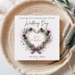 Personalised Wedding Card – Scottish Thistle Heart Design