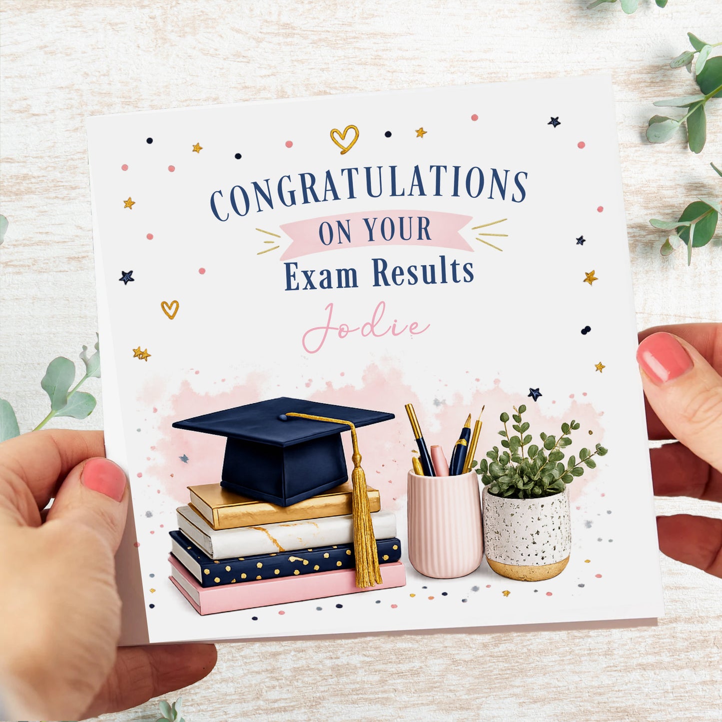 Personalised Exam Results Congratulations Card