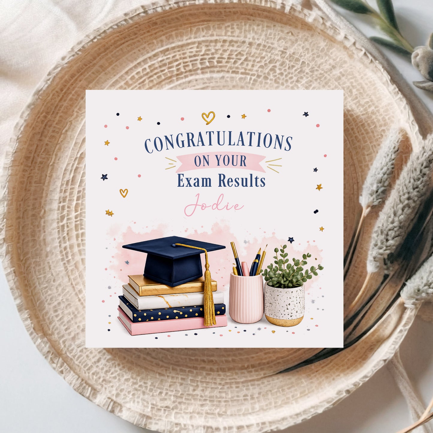 Personalised Exam Results Congratulations Card