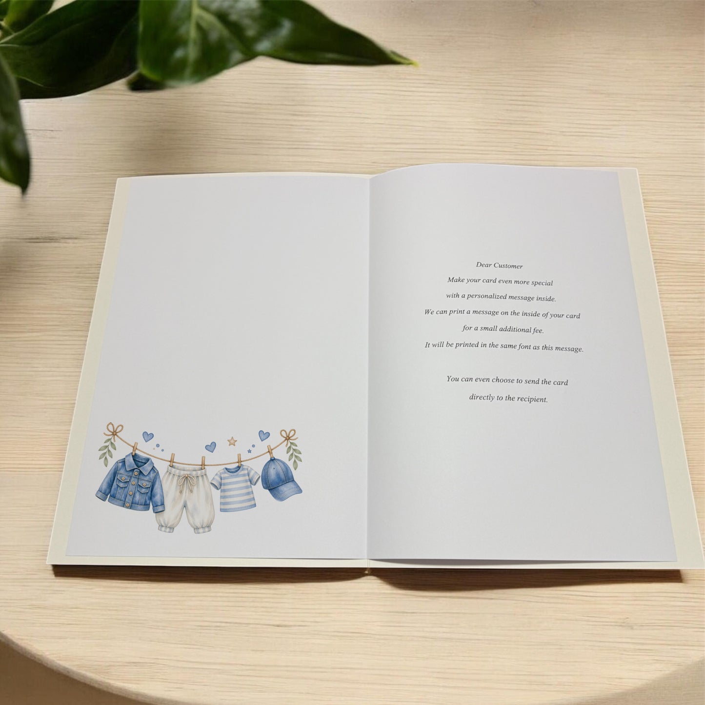 Large A4 Luxury Blue New Baby Boy Card Congratulations on Your Special Son