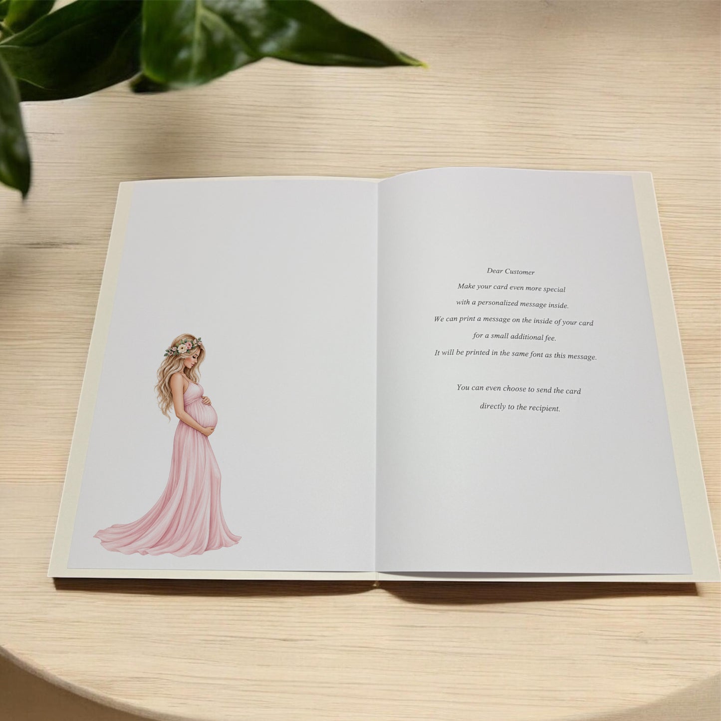 Large A4 Baby Shower Card For New Mum Mummy To Be Pink Girl