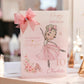 Large A4 Personalised Pink Ballerina Birthday Card for Girls