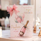 Large A4 Personalised Retirement Card Pink Champagne Balloon