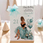 Luxury Personalised Large A4 Birthday Card with Bow & Sparkle