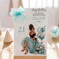 Luxury Personalised Large A4 Birthday Card with Bow & Sparkle