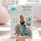 Luxury Personalised Large A4 Birthday Card with Bow & Sparkle