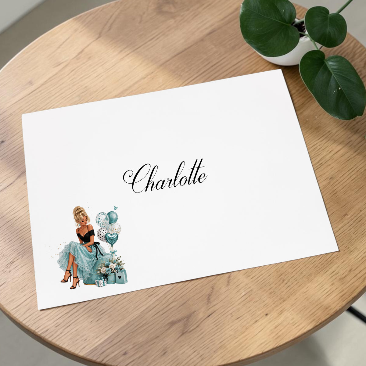 Luxury Personalised Large A4 Birthday Card with Bow & Sparkle