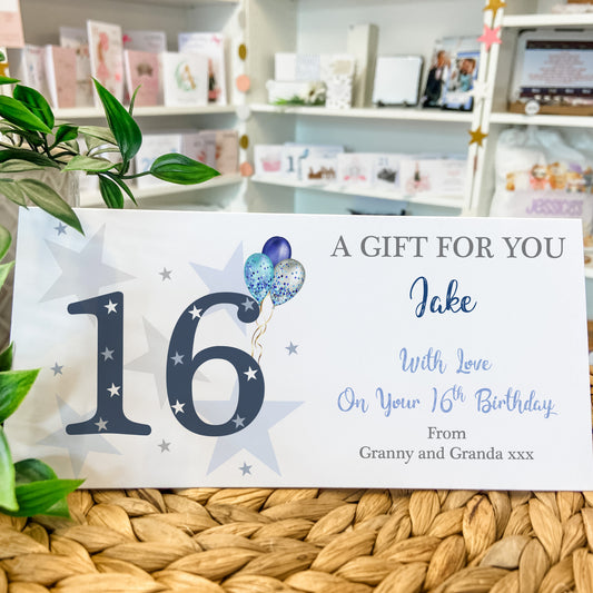 Personalised Birthday Gift Card For Him Money Wallet Voucher