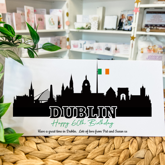 Personalised Birthday Card Money Gift Wallet Travel Voucher Dublin Ireland