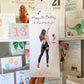 Personalised Luxury Large A4 Birthday Card Party Girl Black Jeans