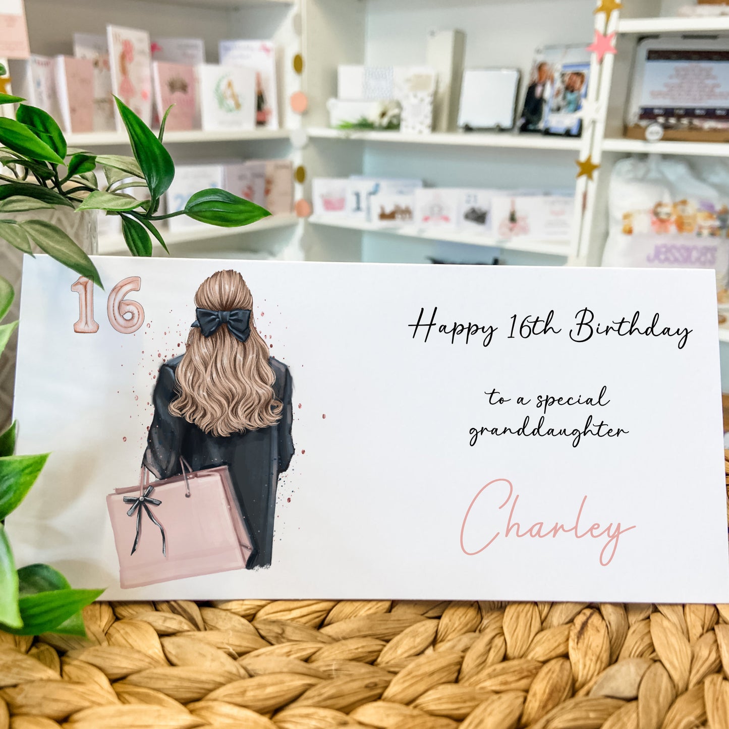 Large A4 Female Birthday Card, Personalised Card For Her