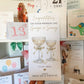 Large A4 Personalised Wedding Card with Champagne Glasses
