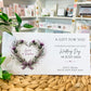 Large A4 Personalised Wedding Card – Scottish Thistle Heart Design