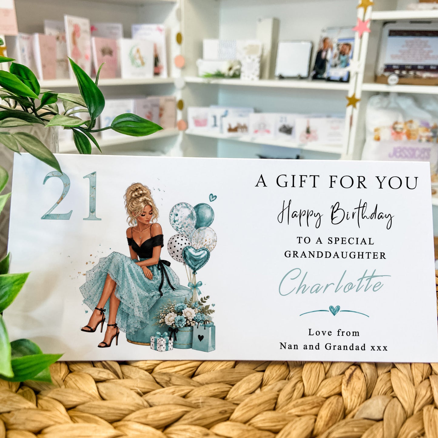 Personalised Birthday Card Money Gift Wallet Voucher