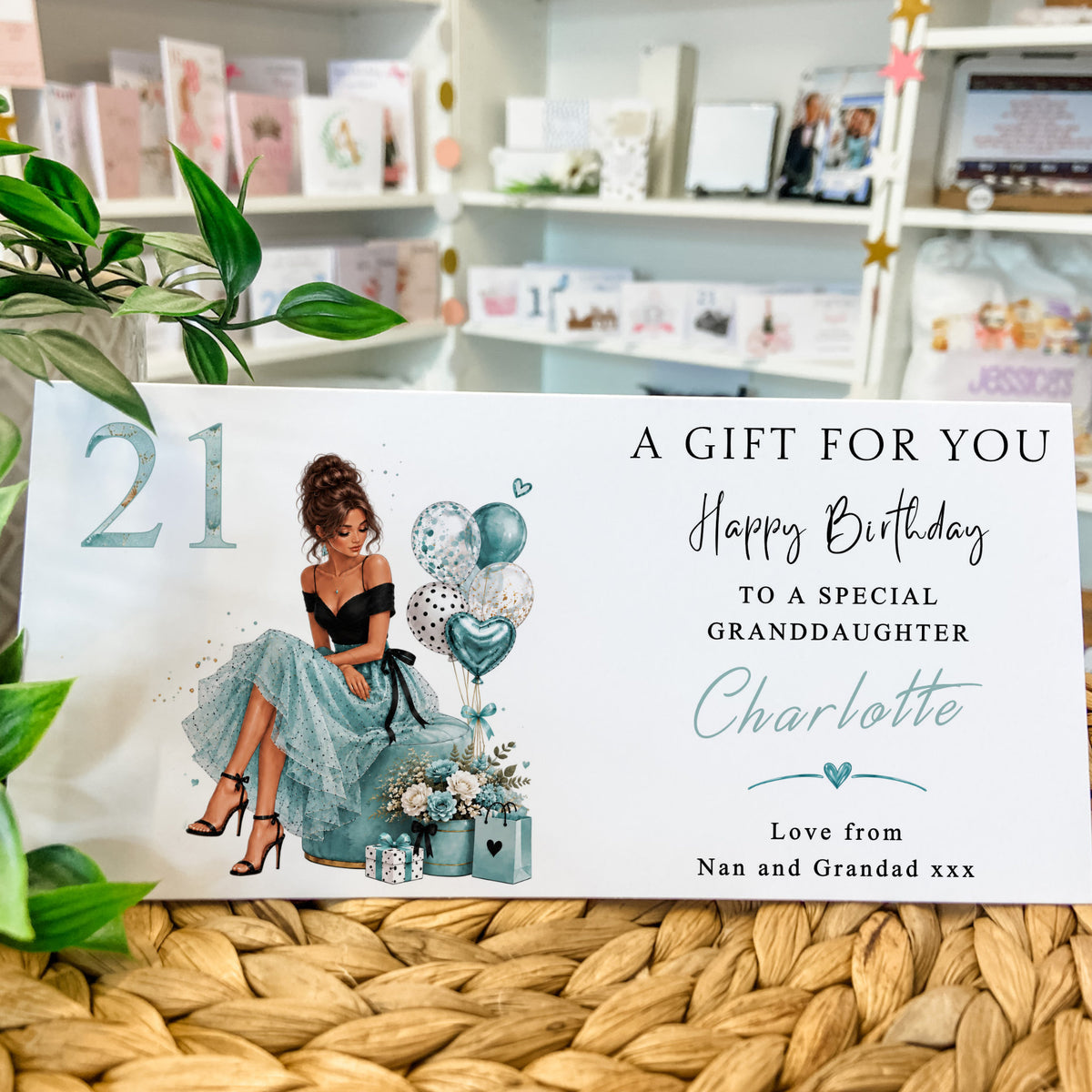 Personalised Birthday Card Money Gift Wallet Voucher