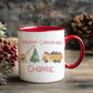 Personalised Children’s Christmas Mug – Construction Design | Custom Name Kids Holiday Gift