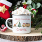 Personalised Children’s Christmas Mug – Construction Design | Custom Name Kids Holiday Gift