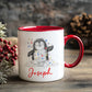 Personalised Children’s Christmas Mug – Penguin Design | Custom Name Kids Holiday Gift