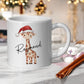 Personalised Children’s Christmas Mug – Giraffe Design | Custom Name Kids Holiday Gift