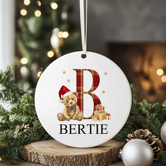 Personalised Christmas Tree Ornament Decoration, Childrens Christmas Keepsake