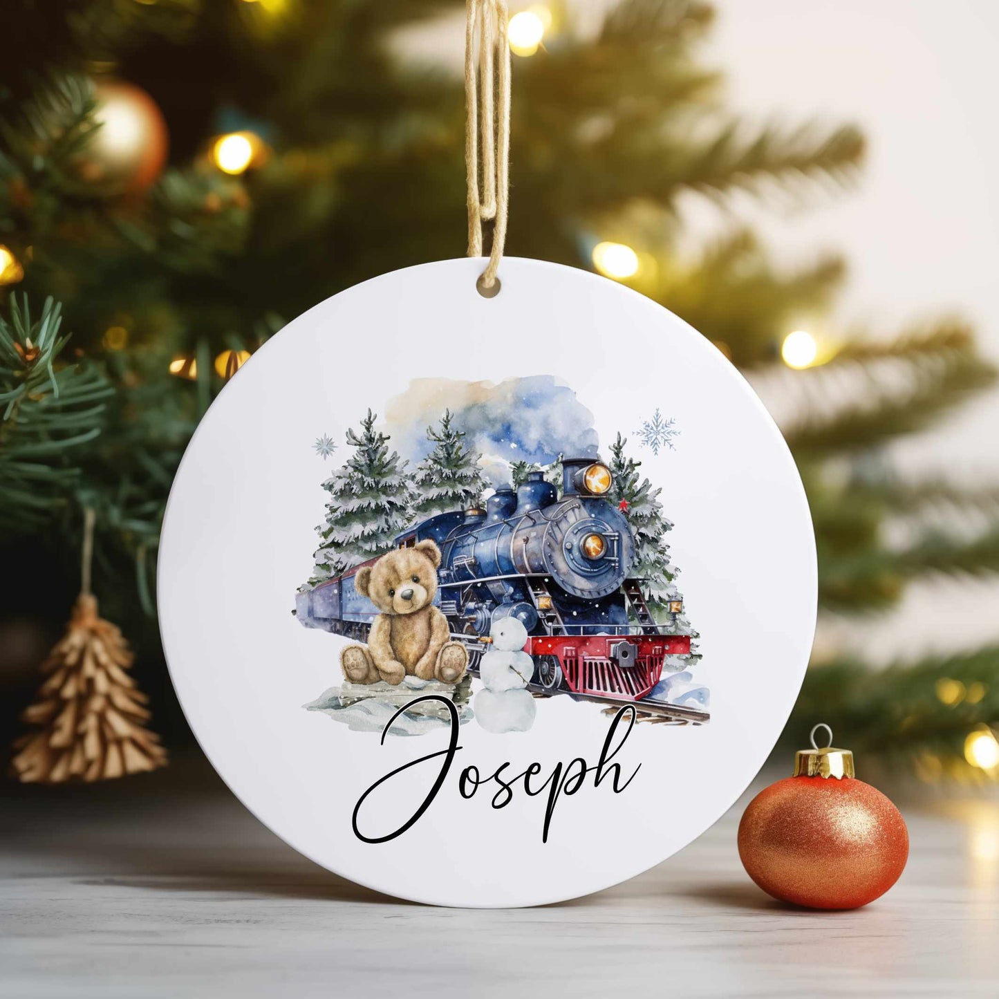Personalised Christmas Tree Ornament Decoration, Childrens Christmas Keepsake