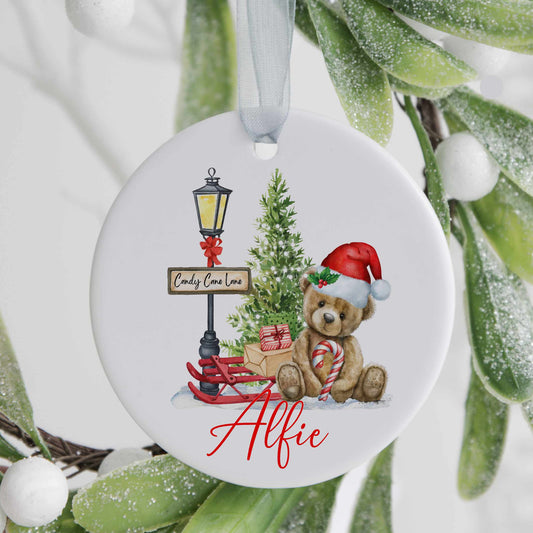 Personalised Christmas Tree Ornament Decoration, Childrens Christmas Keepsake, Babies Christmas