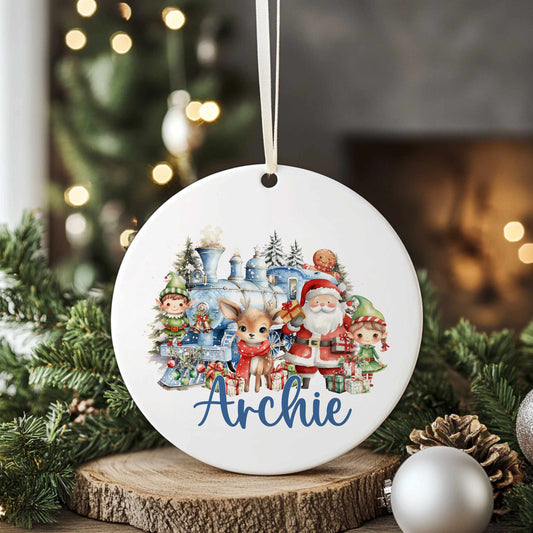 Personalised Christmas Tree Hanging Ornament Decoration