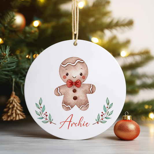Personalised Christmas Tree Hanging Ornament Decoration