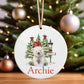 Personalised Christmas Tree Hanging Ornament Decoration