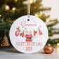 Personalised Baby’s First Christmas Tree Decoration – Custom Name Ornament Keepsake