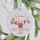Personalised Baby’s First Christmas Tree Decoration – Custom Name Ornament Keepsake