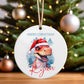 Personalised Christmas Tree Hanging Ornament Decoration Dinosaur