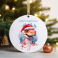 Personalised Christmas Tree Hanging Ornament Decoration Dinosaur
