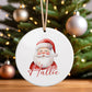 Personalised Christmas Tree Hanging Ornament Decoration Santa