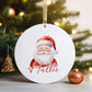 Personalised Christmas Tree Hanging Ornament Decoration Santa